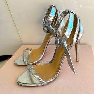 Alexandre Birman silver Clarita hi sandal
